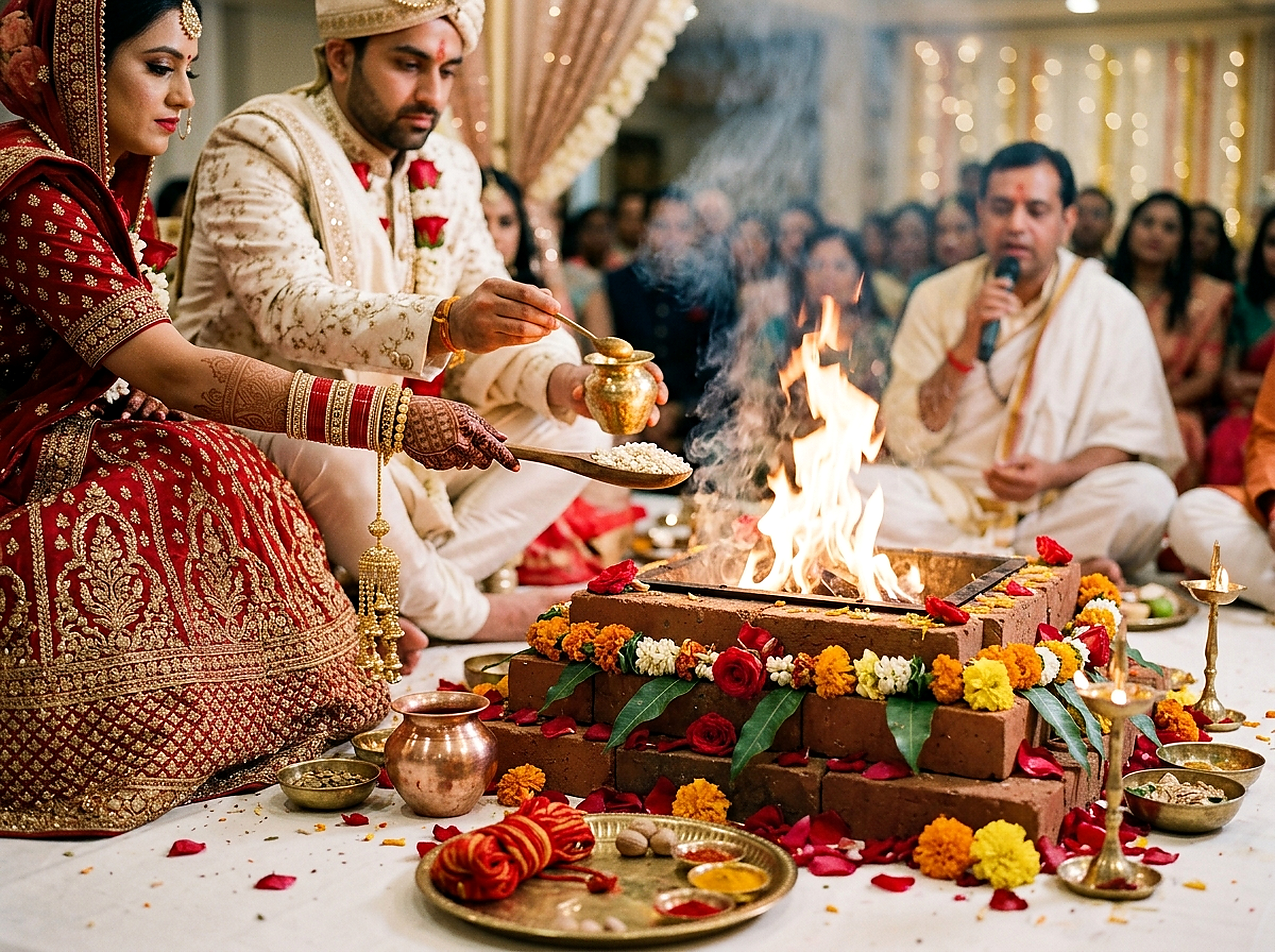 North Indian Vedic Wedding ceremony and Vivah Puja conducted by Pandit in Bangalore
