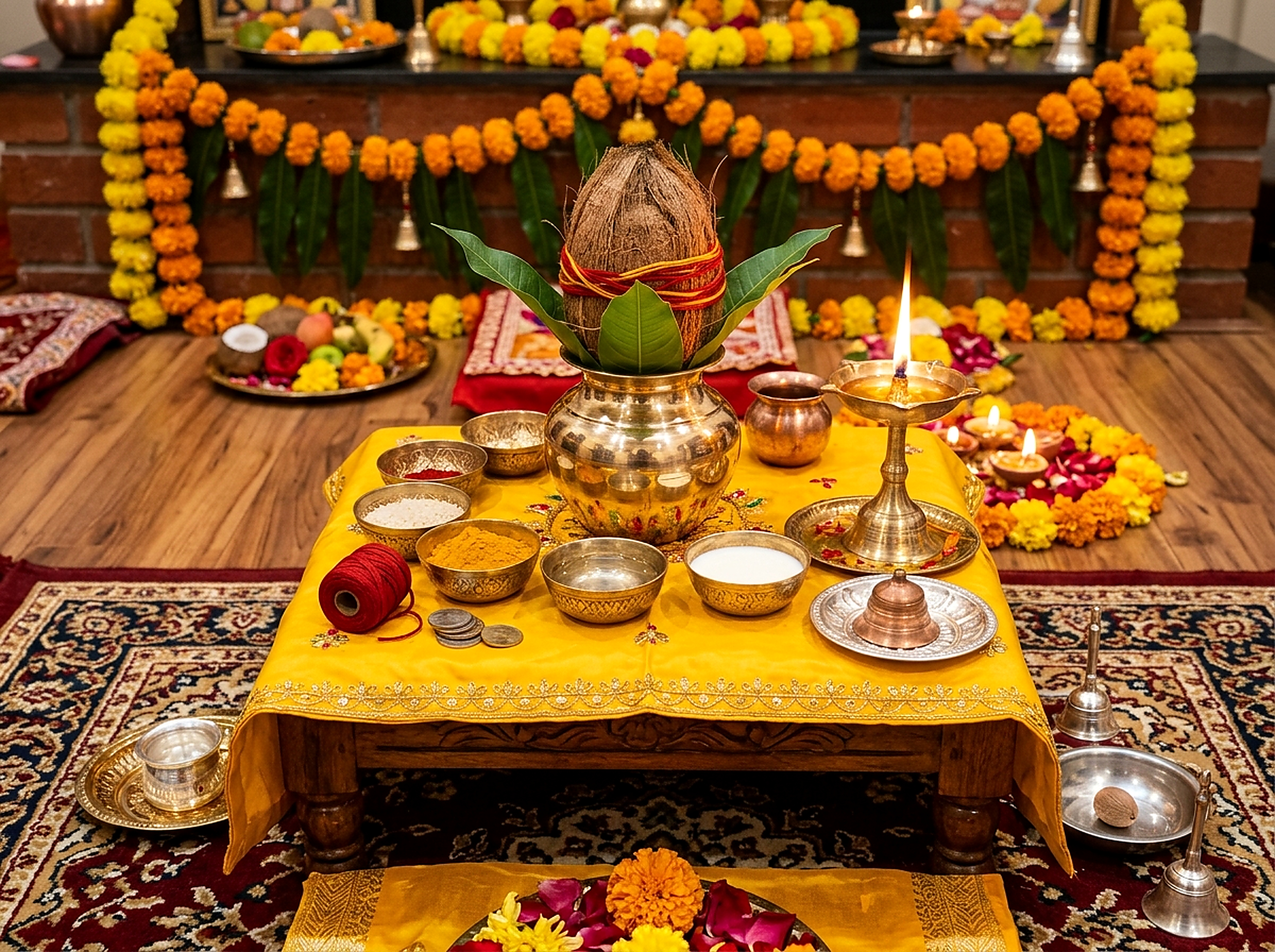Vedic Naamkaran Sanskar baby naming ceremony conducted by North Indian Pandit in Bangalore